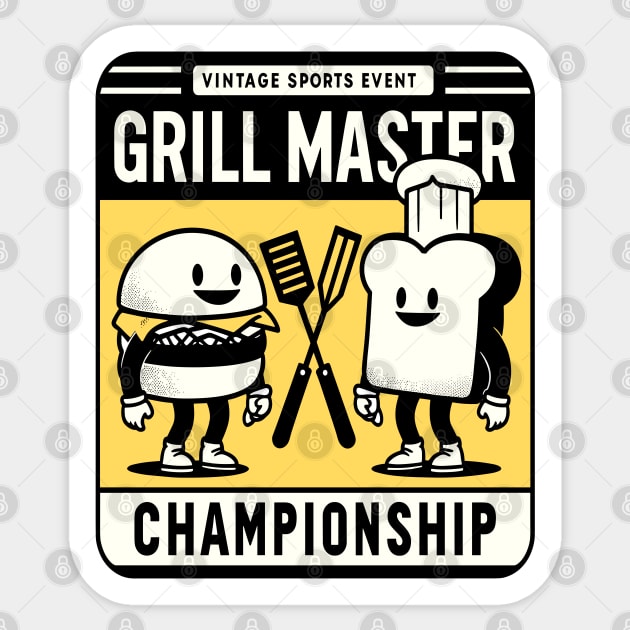 BBQ Battle - Grilled Cheese Sticker by maknatess